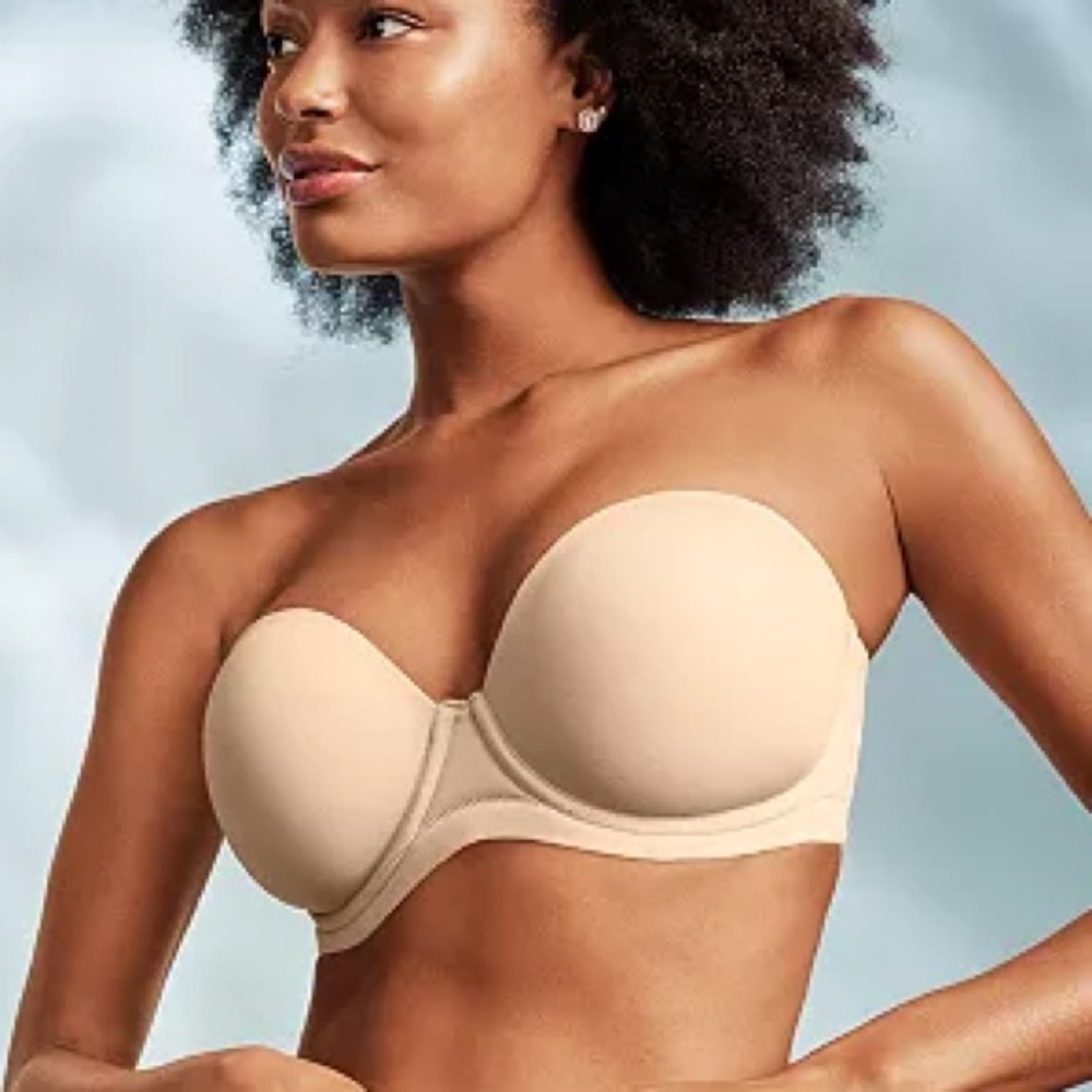 Wacoal Women’s Red Carpet Full Figure Underwire Strapless Bra 854119 Sand 40DDD